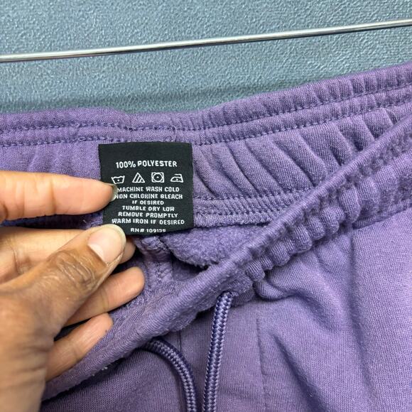 NBA Sweat Shorts Mens Medium Big Graphic Print Logo Basketball Athletic Gym - Picture 8 of 9